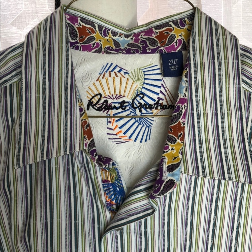 Robert Graham 2XLT long sleeve striped button down